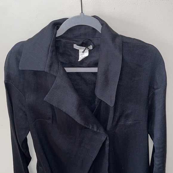 SARAH PACINI LONG SLEEVE TOP/ JACKET SIZE SMALL WITH POCKETS ONE BUTTON CLOSURE - Picture 8 of 10